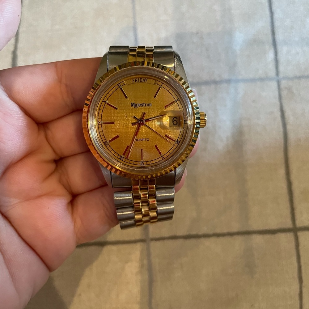 Majestron Men’s Two Tone Watch